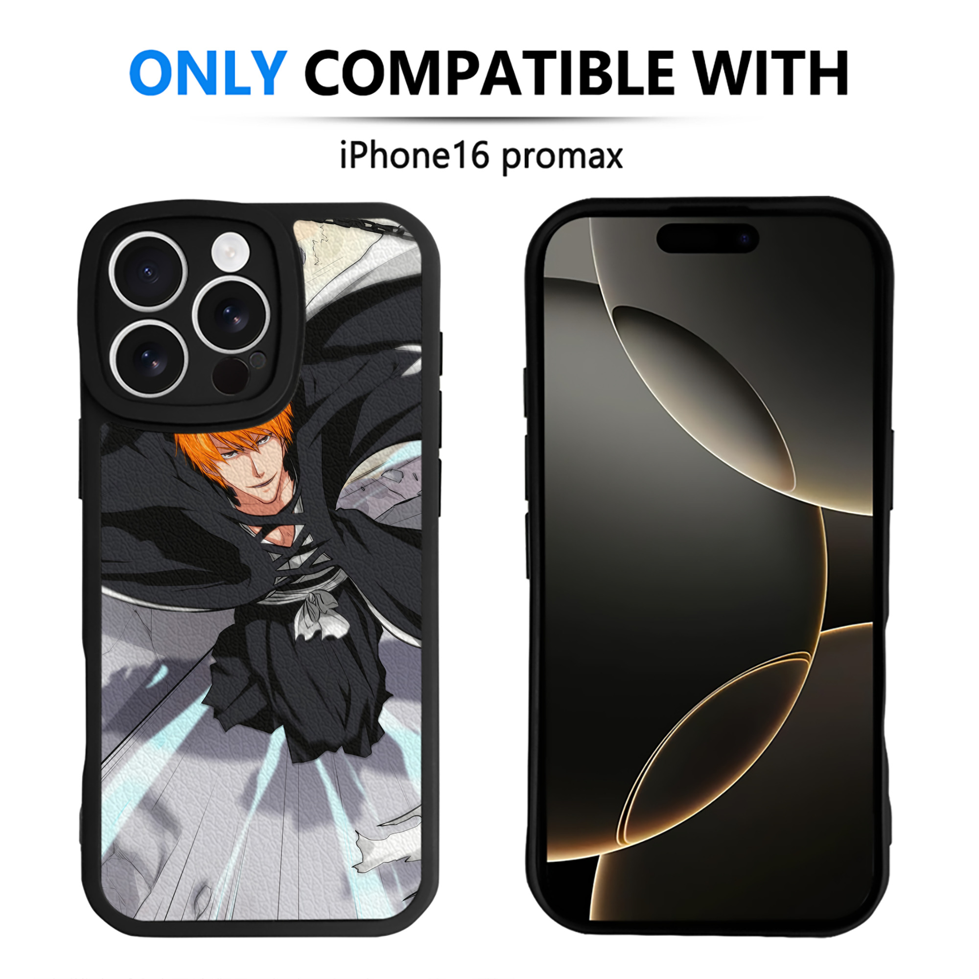 （画像用） ブリーチ BLEACH 【iPhone 16シリーズ対応】シリコンスマホケース（レザー調） 材質：シリコン